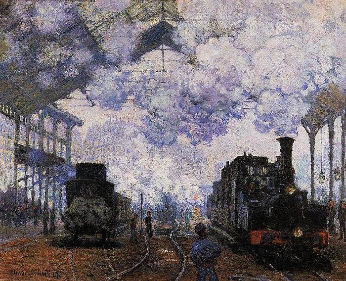 Claude Monet Arrival of a Train oil painting picture